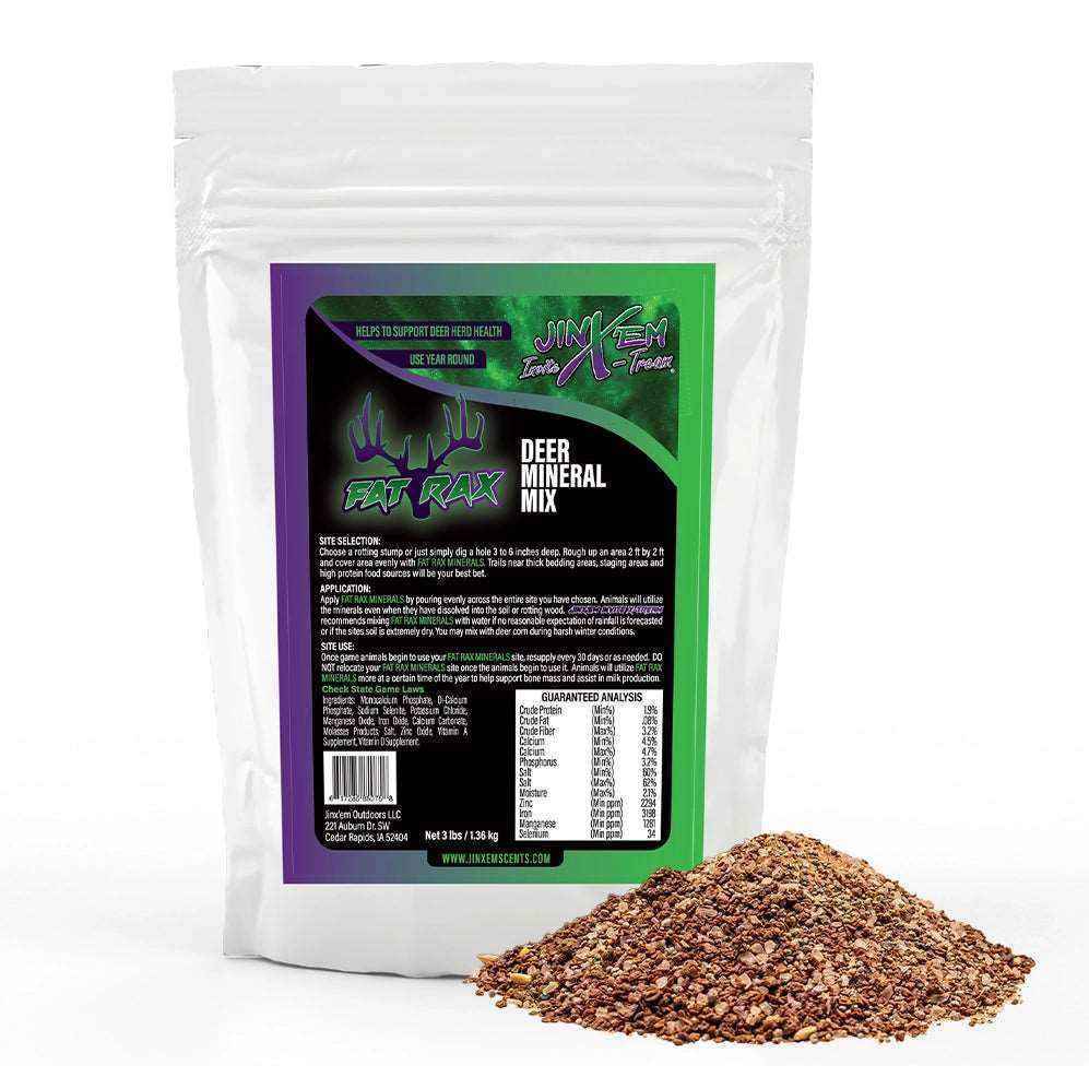 Fat Rax Deer Mineral best deer mineral for antler growth 3lb bag