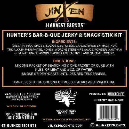 Hunter's BBQ - Jerky & Snack Stix Kit Jinx'em Scents