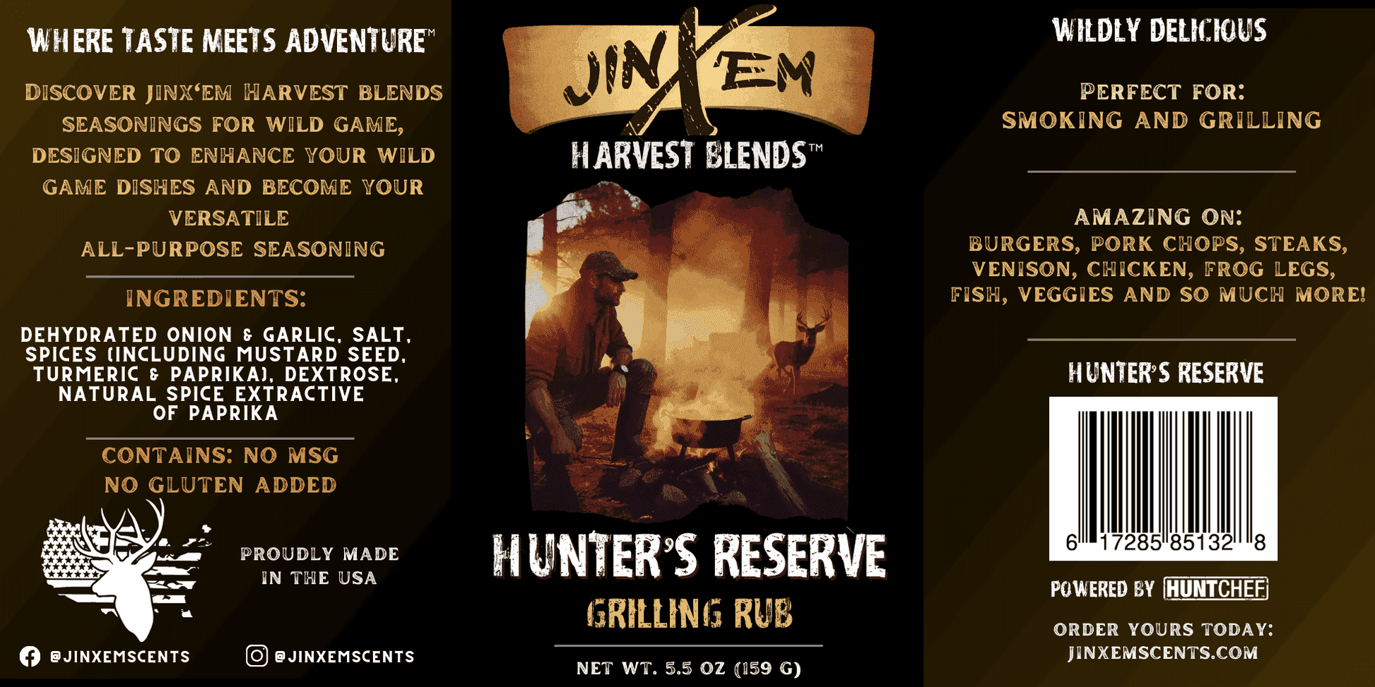 Grilling Rub Label