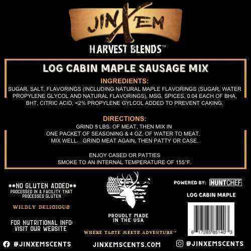 Log Cabin Maple label