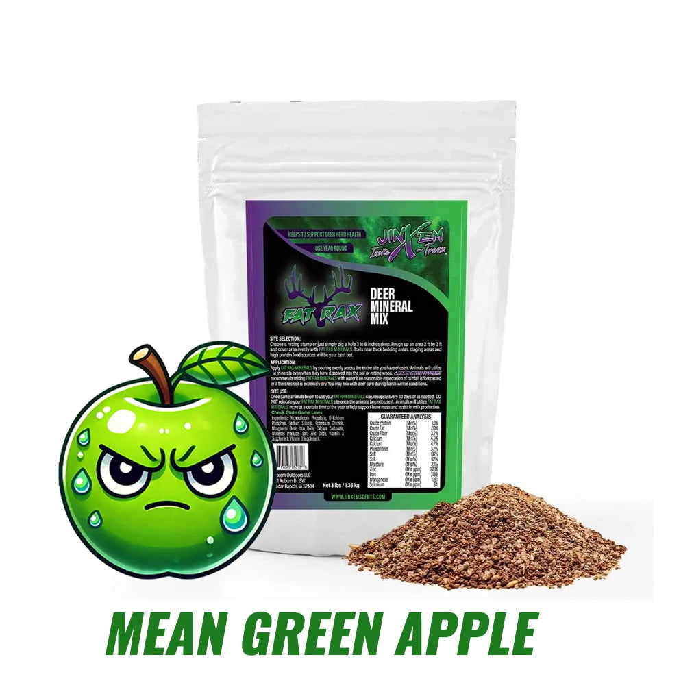 Fat Rax Deer Mineral - Mean Green Apple - Hunting Game Supplies