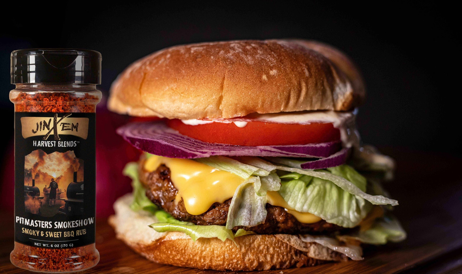 Pitmasters Rub on a burger