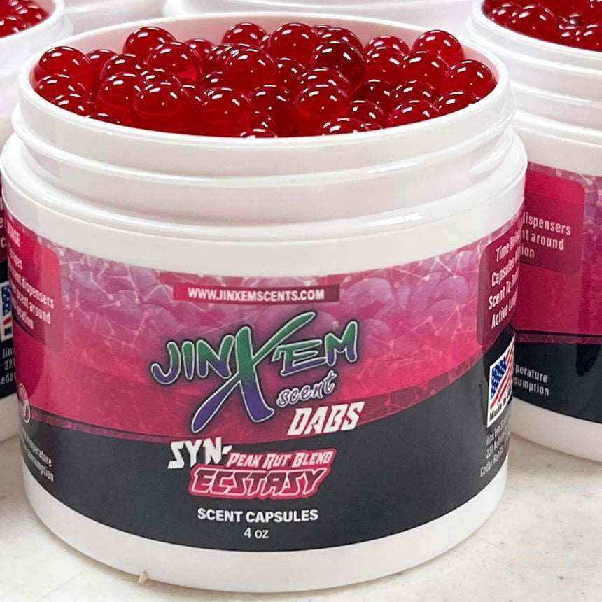 Syn-Ecstasy Scent Dabs deer attractant for hunting")