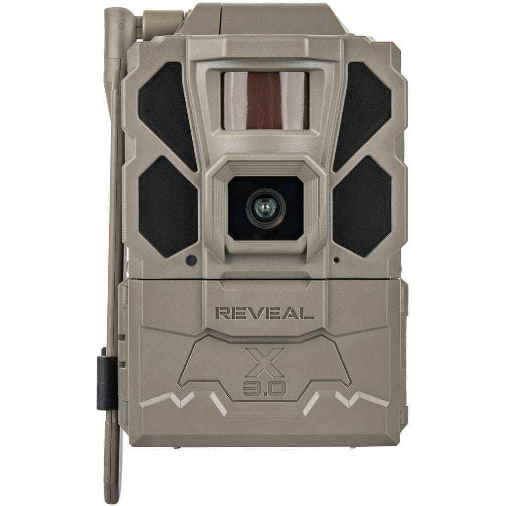 "Tactacam Reveal X Gen 3.0 showing battery compartment and SD card slot for wildlife monitoring"