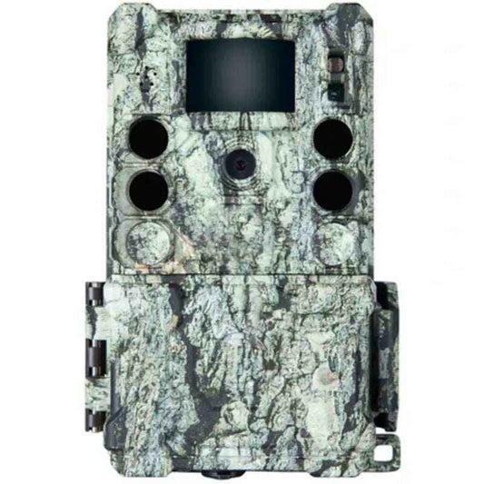 Bushnell Core S-4K No Glow Game Camera 30 MP front view in Treebark Camo