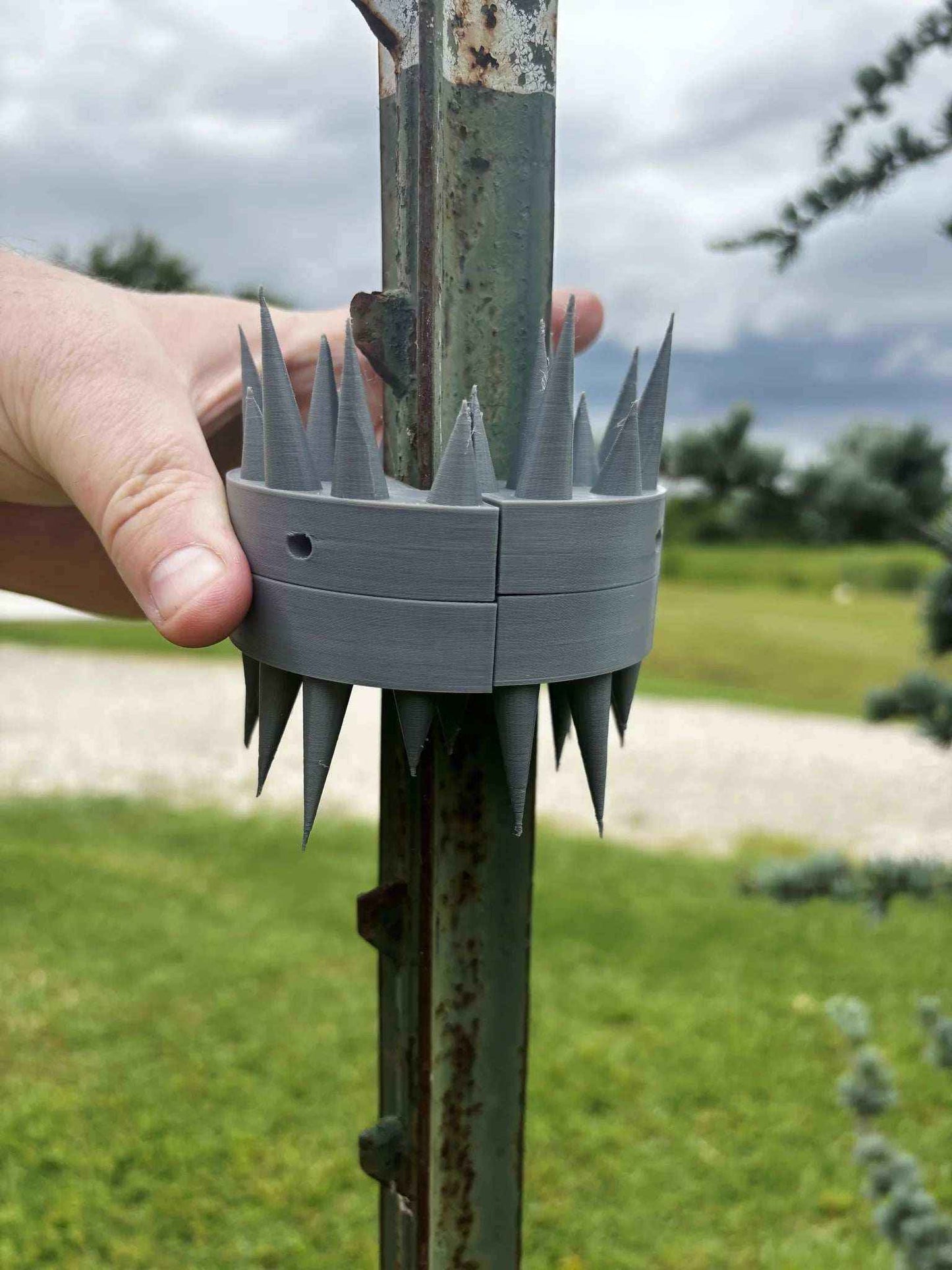 Coon Claw by AirBoss raccoon deterrent close-up showing spike design