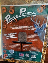  "Premium Persimmon Feed Block label showing nutritional information and ingredients"