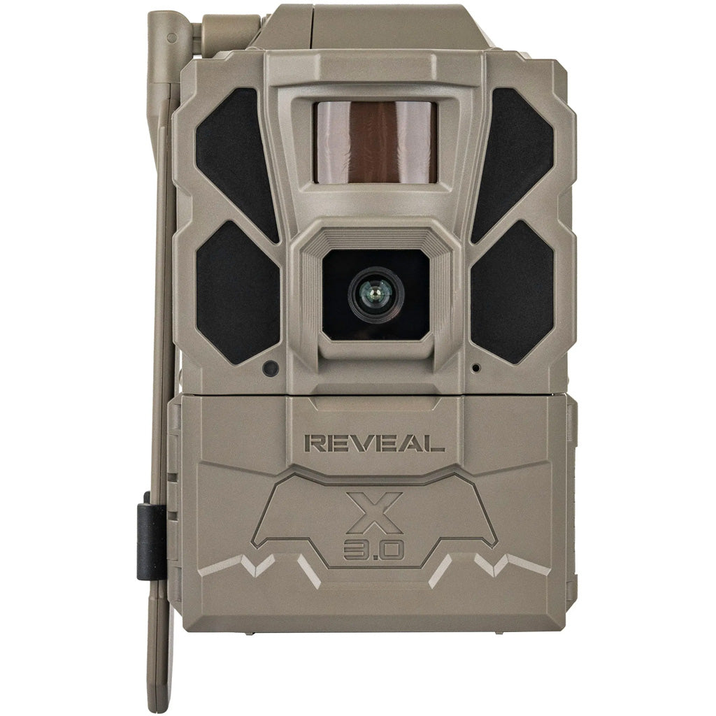 "Tactacam Reveal X Gen 3.0 showing battery compartment and SD card slot for wildlife monitoring"