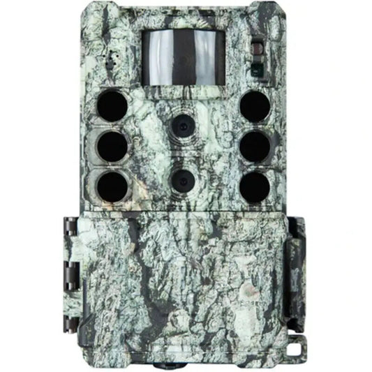 Bushnell Core DS-4K No Glow Game Camera 32 MP front view in Treebark Camo