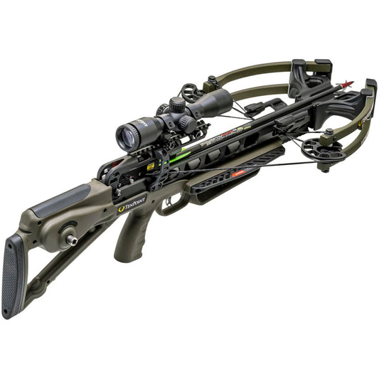 TenPoint Venom X Crossbow Package in Moss Green with Pro-View 400 Scope and ACUslide system